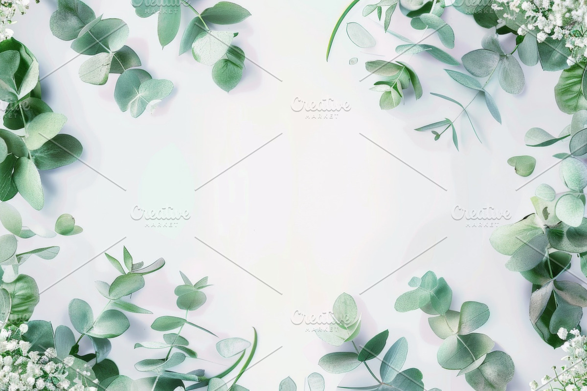 99 Frames of green leaves, a Nature Photo by Handmadefont (Photo 65 of 100)