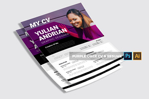 Purple Once CV & Resume