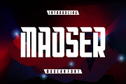 Maoser - Bold Modern Font, a Sans Serif Font by lelevien (Thumbnail 1 of 4)