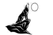 40 Wolf Moon Silhouette Vector Bundl, an Illustration by Amazin_art (Thumbnail 40 of 41)