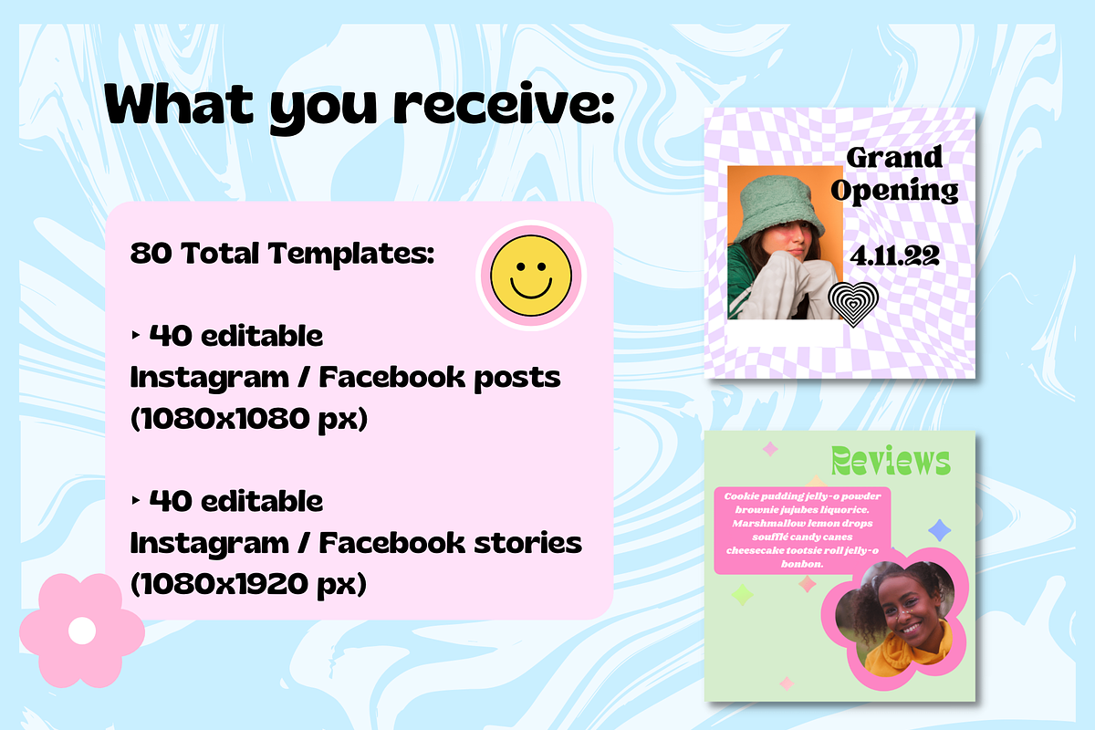 Danish Pastel Instagram Template, a Social Media Template by PLANETSEL (Photo 2 of 6)
