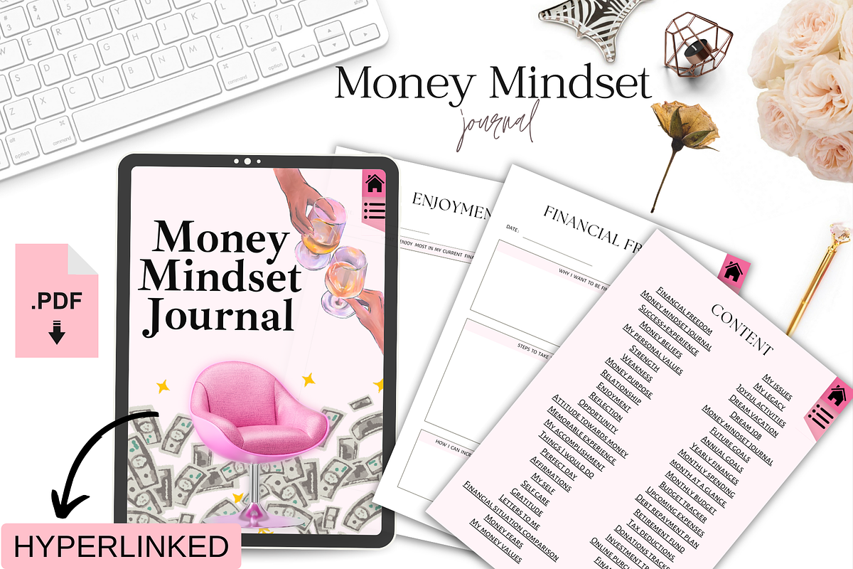 Money Mindset Journal, a Templates & Theme by bellaROSEworkshop (Photo 1 of 5)