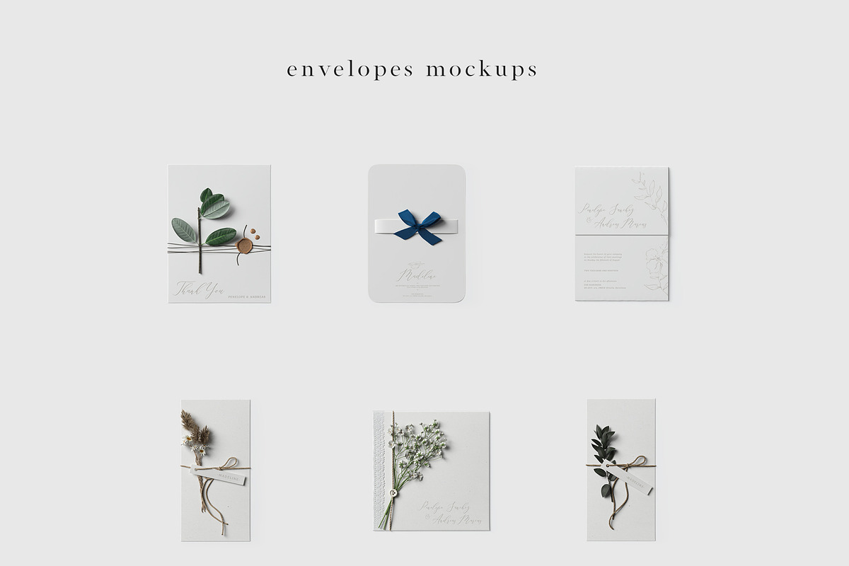 Papers&Envelopes - mockup set, a Product Mockup by Creatoom (Photo 19 of 29)