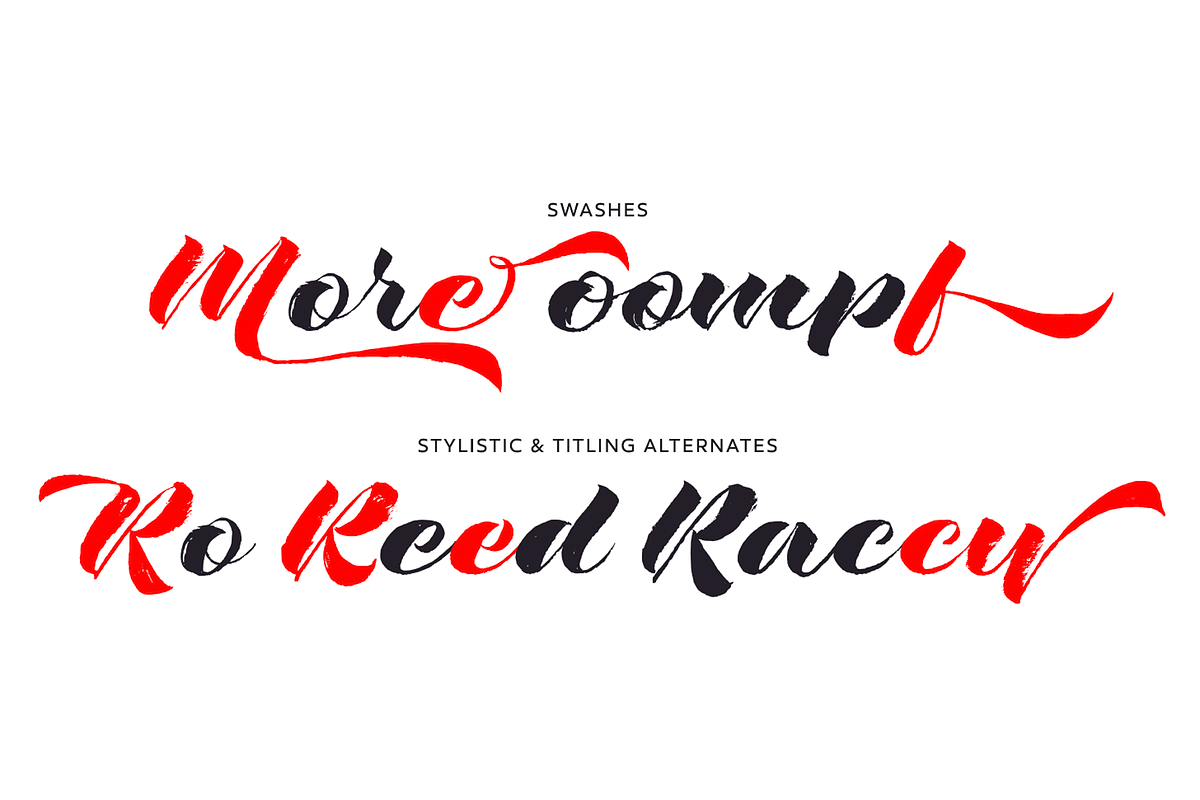 Rough Love Script Typeface preview 6