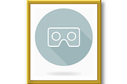 Vector Flat Icon . VR Logo, an Outline Icon by FineArtStudio (Thumbnail 2 of 3)