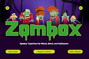 Zombox – Spooky Typeface, a Sans Serif Font by Brand_Hero (Thumbnail 1 of 10)