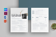 Marketing Plan | MS Word & Indesign, a Stationery Template by obayes (Thumbnail 1 of 6)