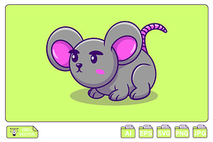 Cute Mouse Cartoon Vector, an Animal Illustration by Artstorystudio