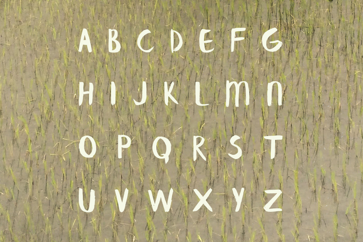 Banaue Handwritten brush font preview 3