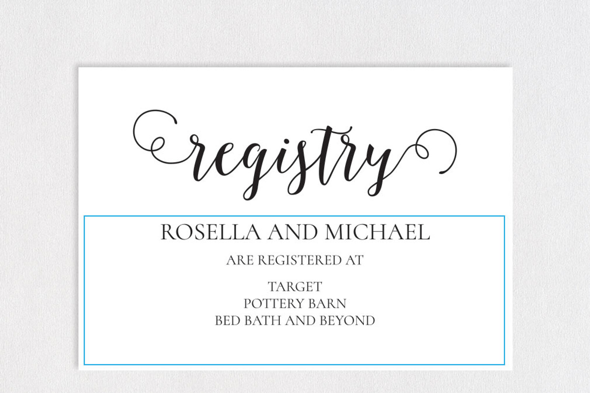 Registry Cards Editable SHR460, an Invitation Template by Shafura_Wedding (Photo 4 of 5)