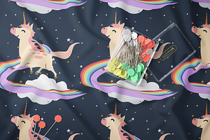 Legendary Unicorn Seamless Patterns