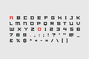 Pexan-Blocky Minimalist Font, a Slab Serif Font by Ebad Designs (Thumbnail 2 of 7)