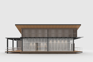 3D Model Cafe Modern 3