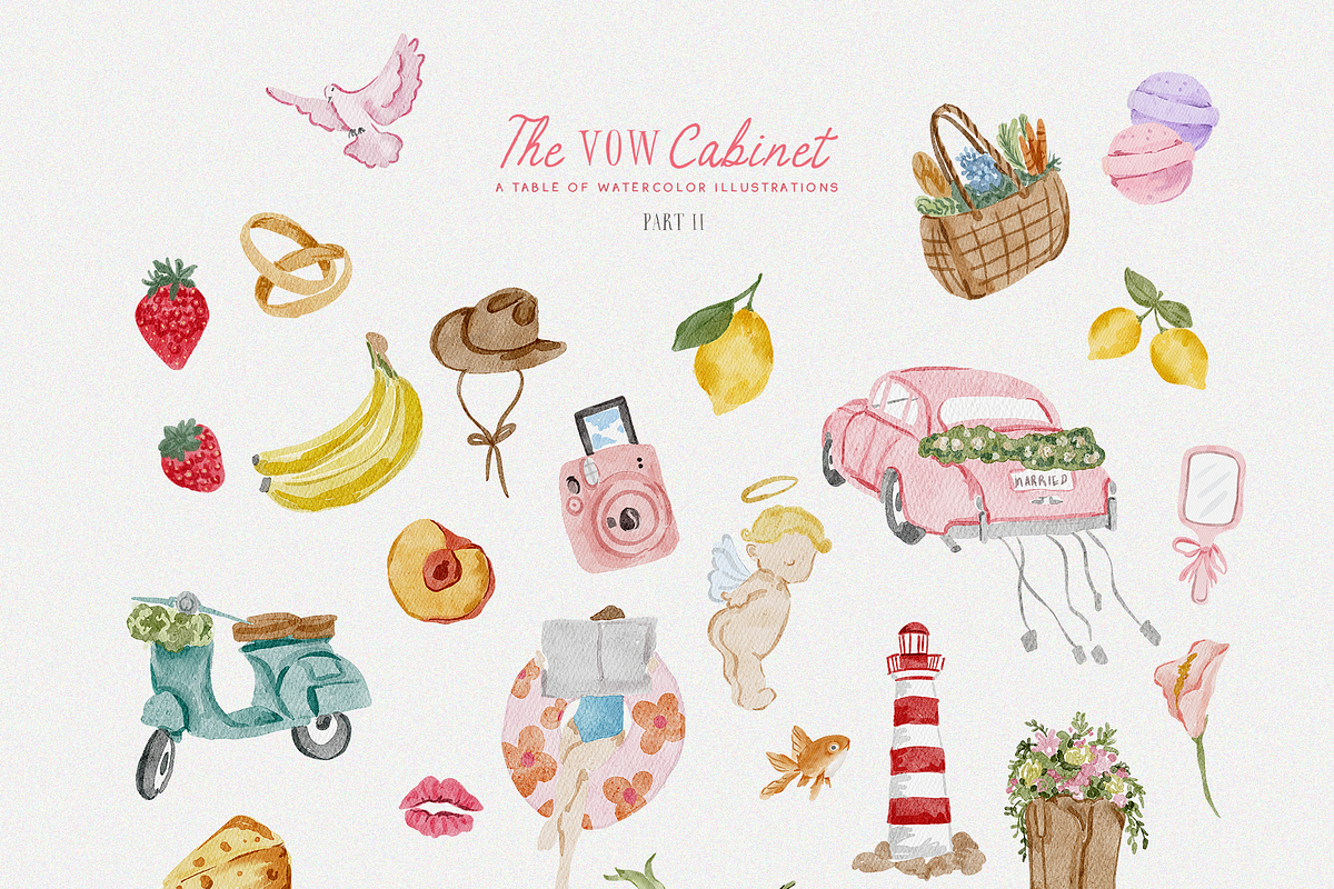 Handmade summer spring quirky icons, an Object Graphic by Grace Noboa Illustrations (Photo 7 of 16)