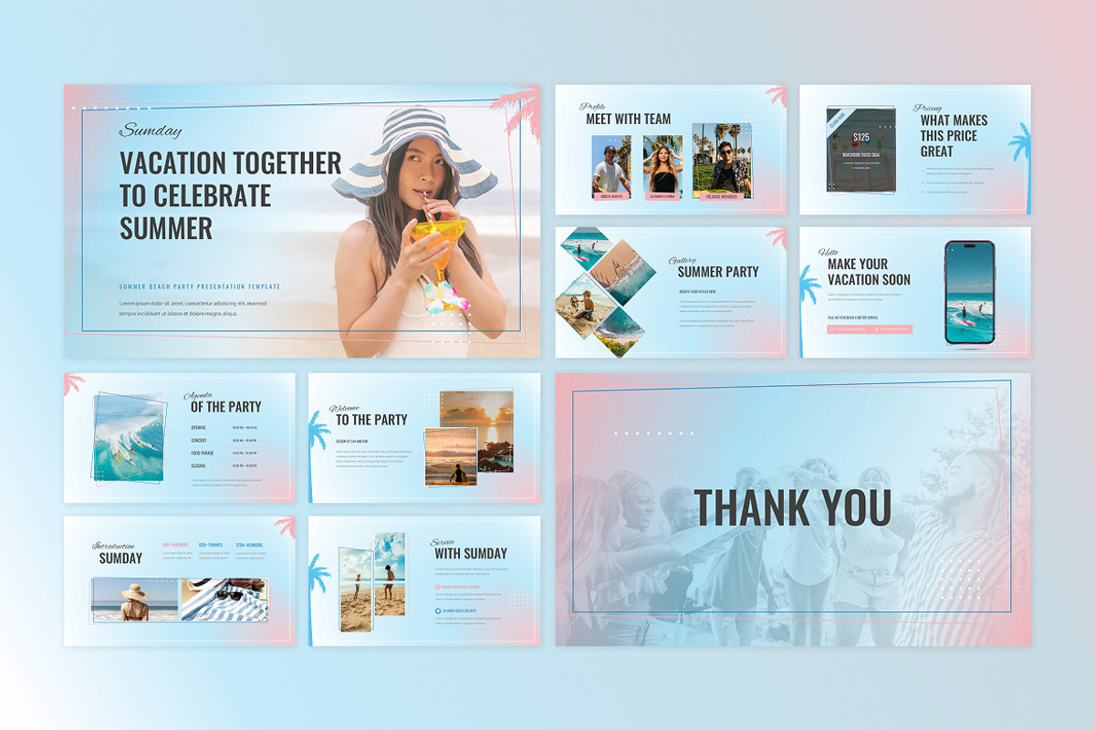 Summer Beach Party Presentation PPT, a Presentation Template by Antstheme (Photo 2 of 2)