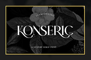 Konseric, a Serif Font by Picatype Studio (Thumbnail 1 of 18)