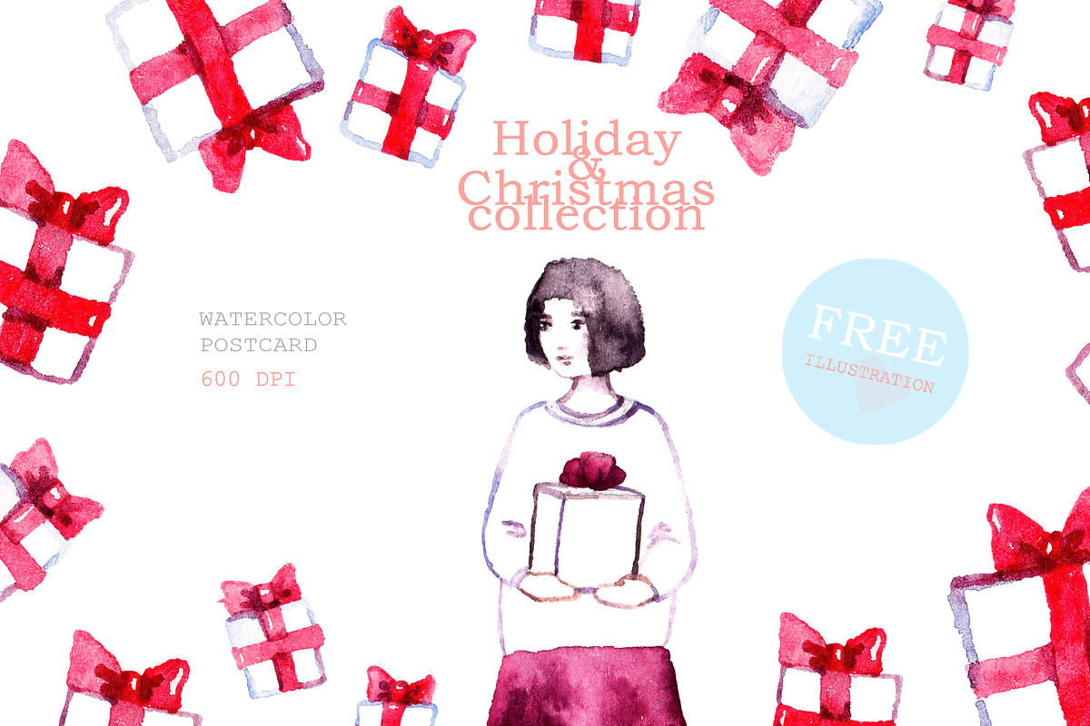 Holiday & Christmas collection, a Decorative Illustration by Knysh Ksenya (Photo 5 of 16)