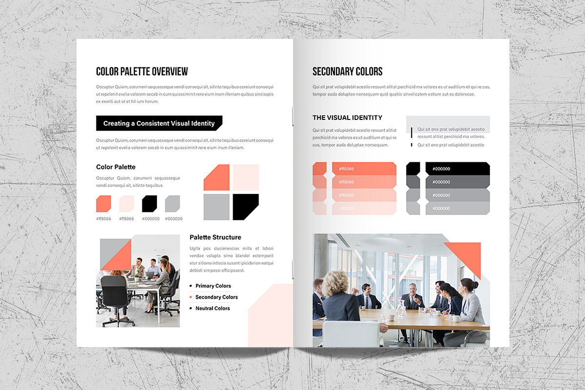 Brand Guidelines Template Design, a Brochure Template by White Graphic (Photo 6 of 11)