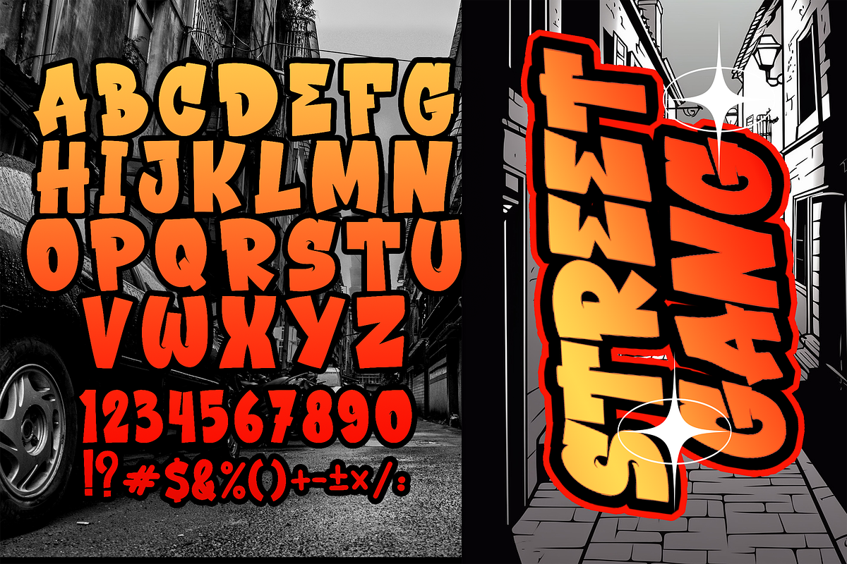STREET FRUIT Modern Display Graffiti, a Blackletter Font by dansdesign (Photo 3 of 6)