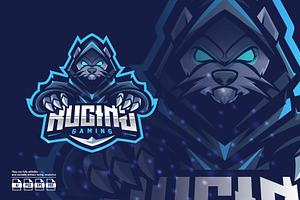 Cat Mascot Esport Logo, a Branding & Logo Template by prps.std