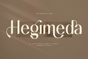 Hegimeda A Modern Sans Serif Font