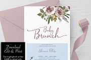 Baby Brunch Shower Invitation, an Invitation Template by Advaita Printables (Thumbnail 2 of 2)