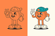 Orange Fruit Cartoon Character, a Food Illustration by ™Creasi (Thumbnail 2 of 7)