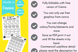 Monthly Savings Challenge Templates