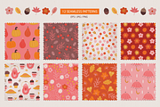 Autumn Time Kit, a Seasonal Illustration by miumiu (Thumbnail 3 of 16)