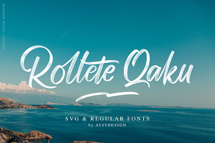 Rollete Qaku Fonts, a Script Font by alit design