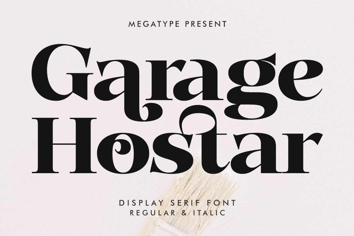 Garage Hostar - Display Font, a Serif Font by Megatype (Photo 1 of 11)