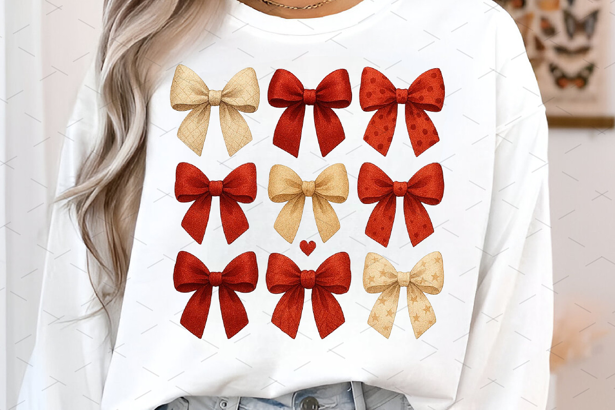 Valentine Coquette Bows PNG Design, an Illustration by Libby Wishes (Photo 5 of 8)