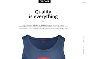 Gildan 64200 Tank Top Mockup Set