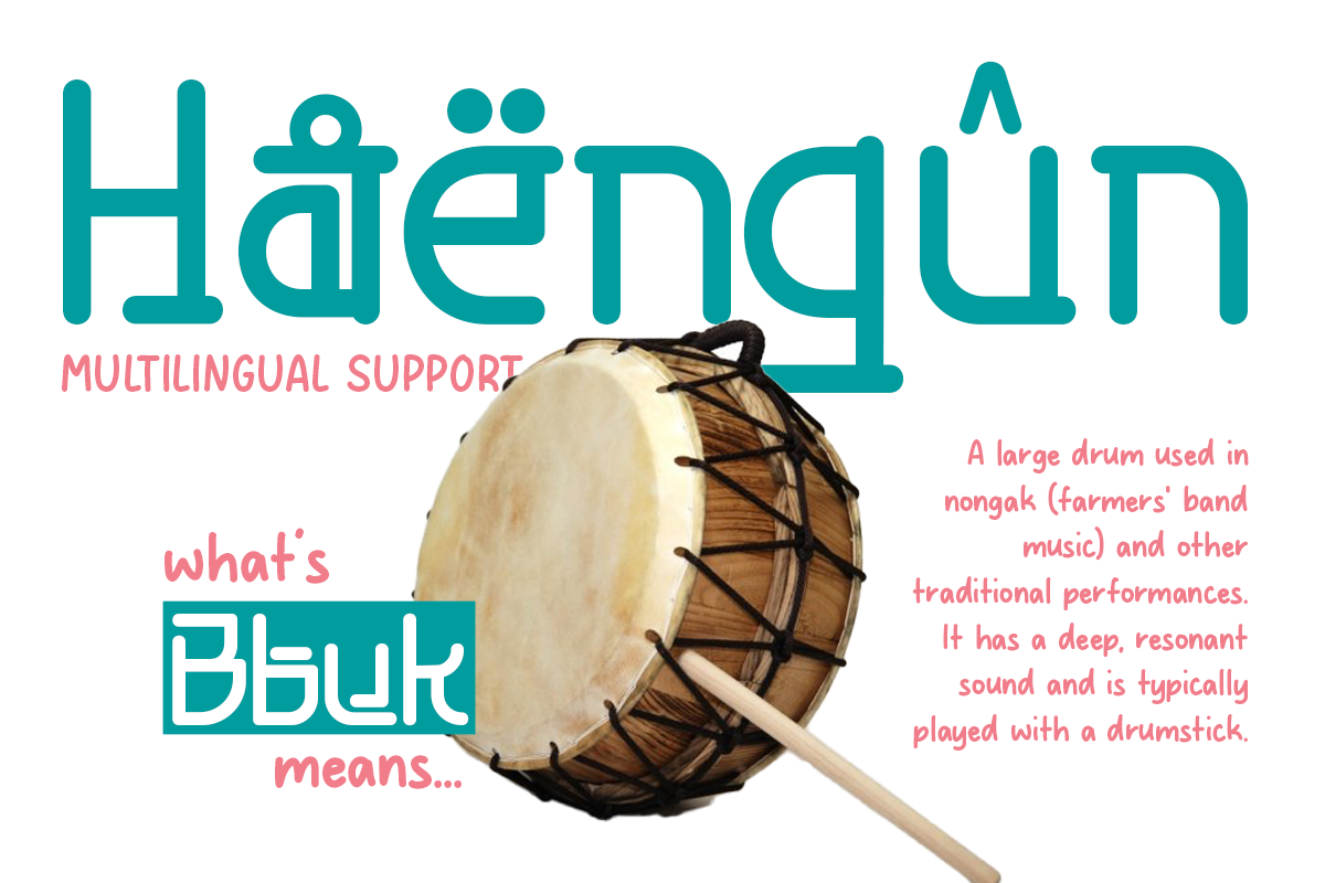 Seongal - 4 Korean Display Typeface, a Handwritten Font by Pandeka Studio (Photo 7 of 9)
