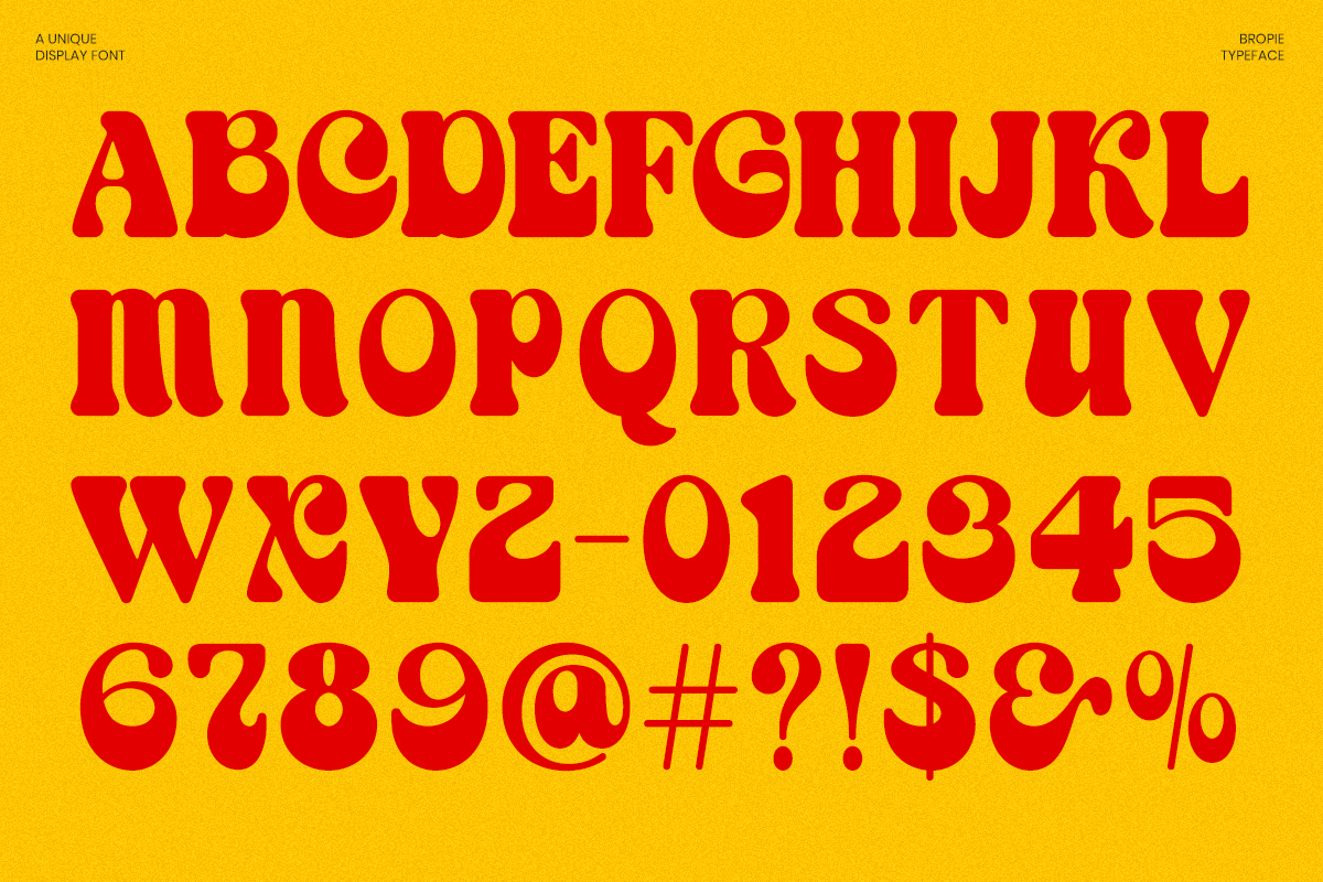 Retro Bold Serif Font - Bropie, a Serif Font by Font Liner (Photo 9 of 10)