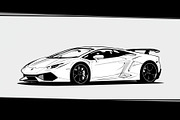 Sports Car Vector Bundle, an Illustration by Designs_River (Thumbnail 4 of 9)