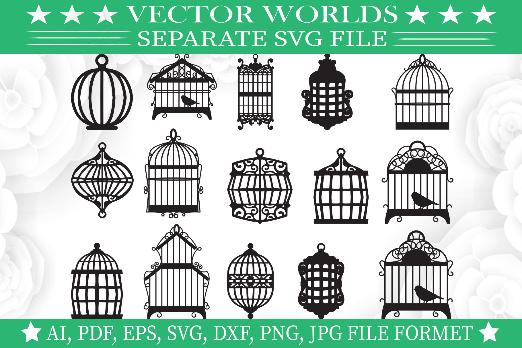 Bird Cage Svg, Bird, Birds, Cage Svg, an Object Graphic by VectorWorlds