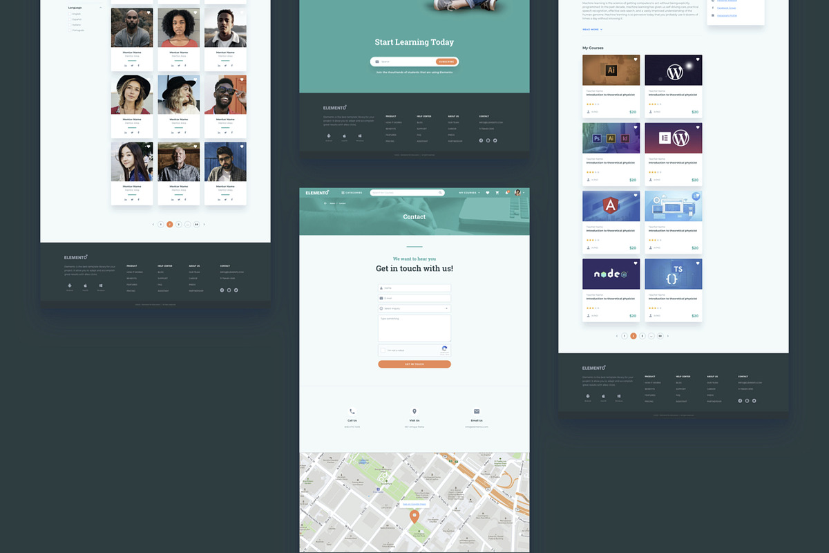 Education Multi-Purpose Template, a Landing Page Template by UI Design Resource (Photo 7 of 16)