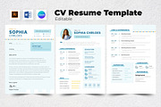 Resume / CV Marketing Analyst V8, a Resume Template by twinstd (Thumbnail 1 of 3)