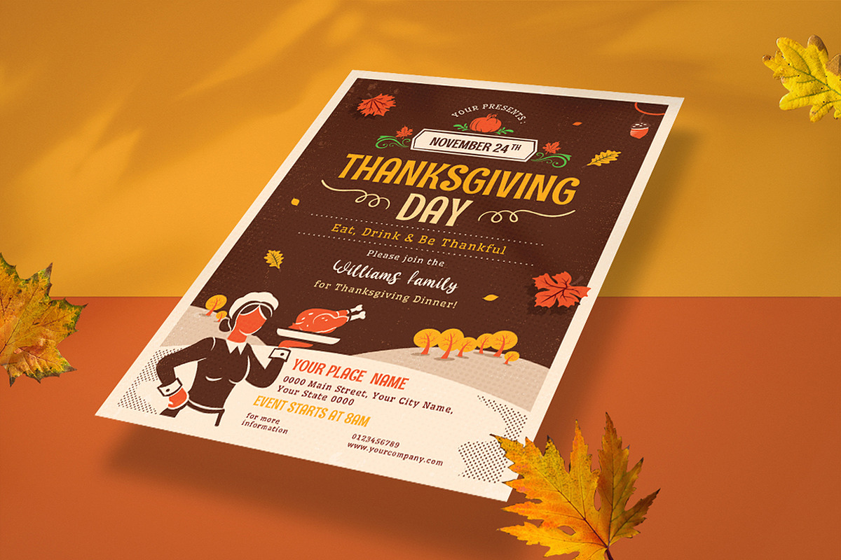 Thanksgiving Flyer, a Flyer Template by Totem Design Studio (Photo 4 of 5)