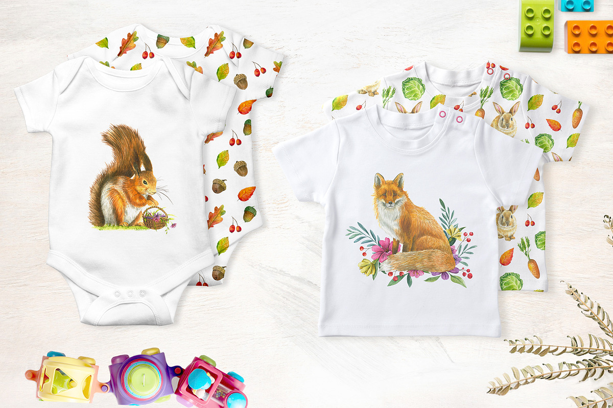 Forest Story Watercolor Collection, an Animal Illustration by Nastilustra (Photo 6 of 8)