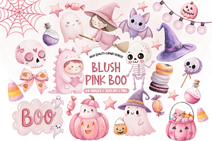 Cute Girly Spooky Clipart, an Object Illustration by TatiMockup