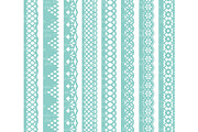 Aqua Vector Lace Borders Clipart, an Illustration by Amanda Ilkov (Thumbnail 4 of 5)