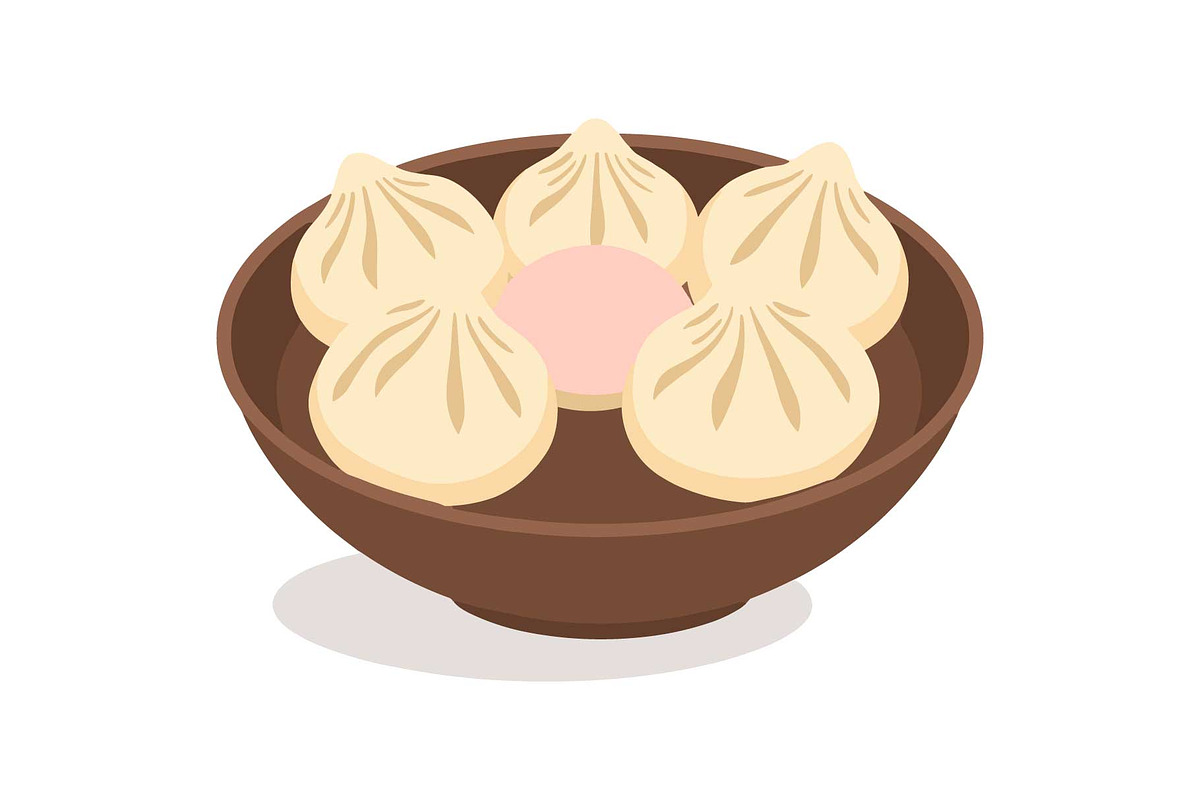 Steamed Dumpling Bowl Clipart, an Object Graphic by Gfx_Store (Photo 11 of 13)