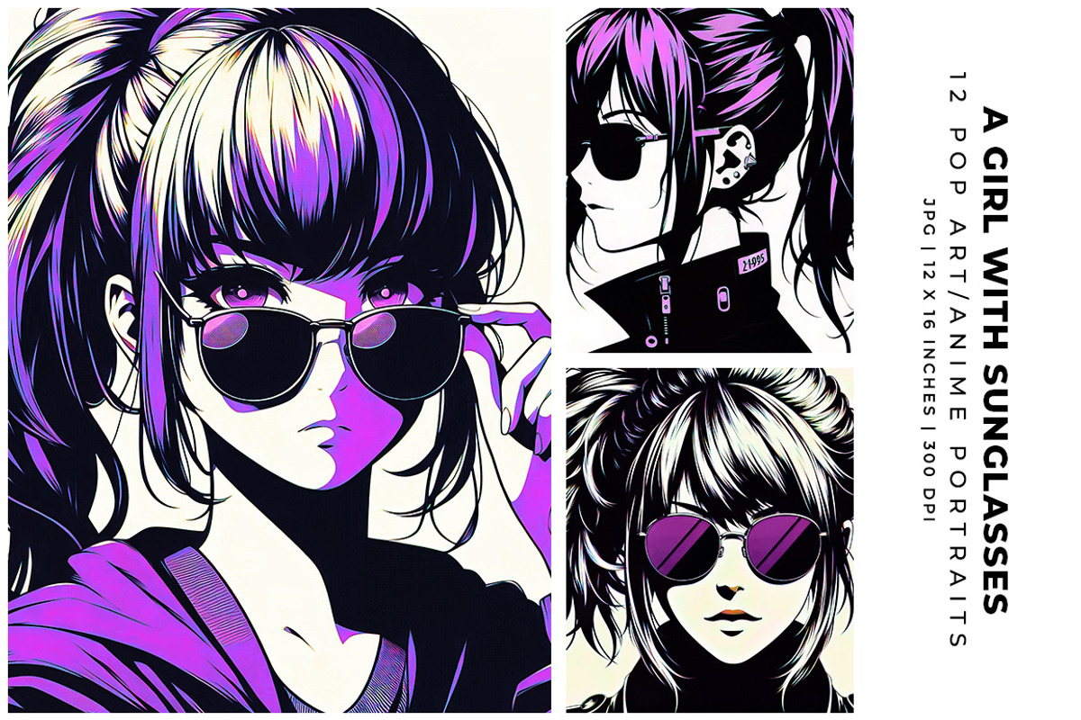 A Girl with Sunglasses, a Person Illustration by Digital Art Creations (Photo 4 of 8)