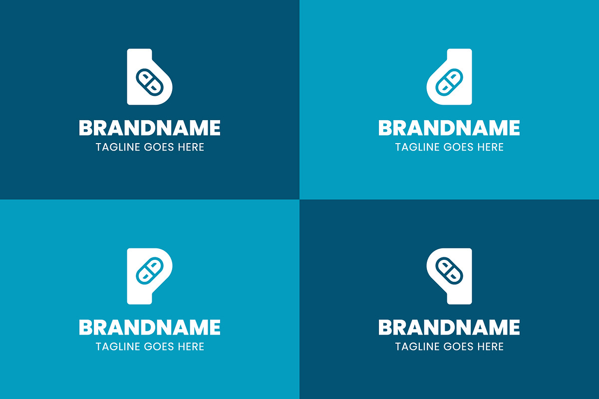 Letter B D P Q Pill Capsule Logo, a Branding & Logo Template by Pray Art Design Studio (Photo 2 of 2)