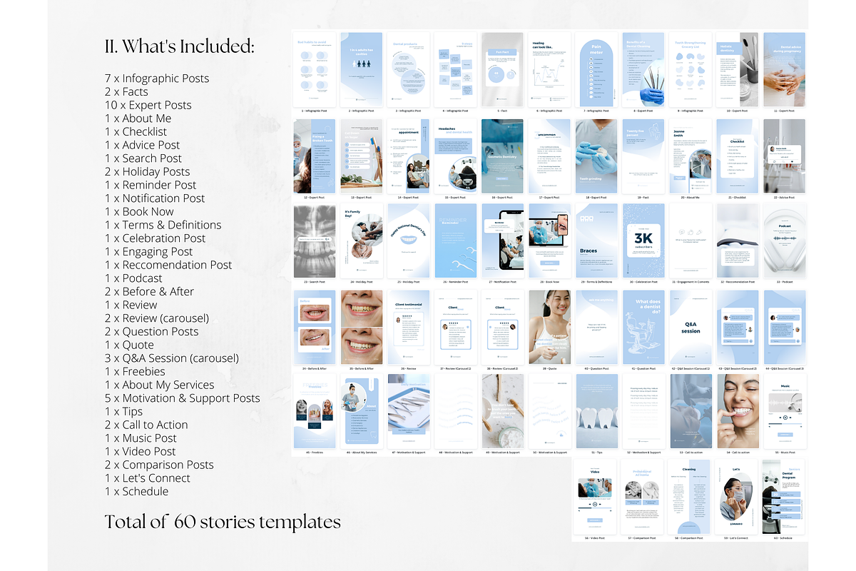 200 Dental Social Media BUNDLE, a Social Media Template by PatternLab. (Photo 3 of 10)