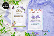 Butterfly Baby Shower Invitation, an Invitation Template by Snapybiz (Thumbnail 8 of 10)