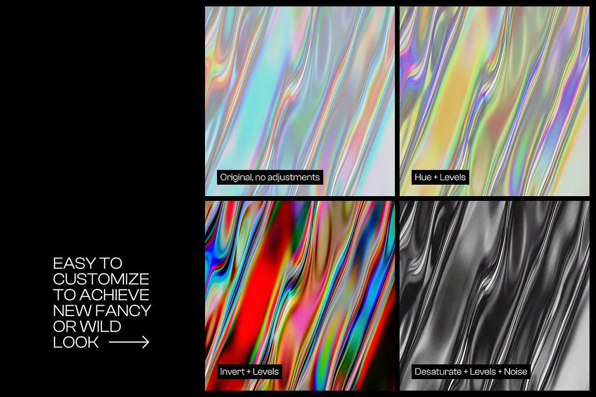 Iridetex - Holographic Textures Pack, a Texture Graphic by BULBFISH (Photo 3 of 10)