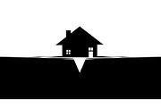 50 Flooded Home Silhouette Bundle, an Illustration by Designs_River (Thumbnail 30 of 51)